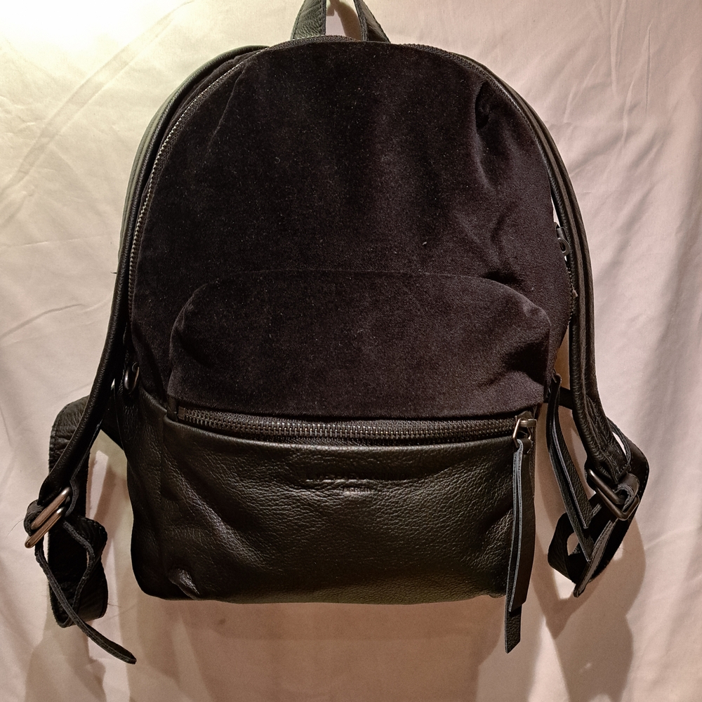 Liebeskind Black Leather and Suede Backpack